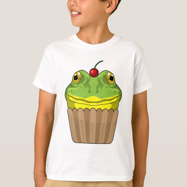 T-shirt Grenouille avec muffin (Devant)