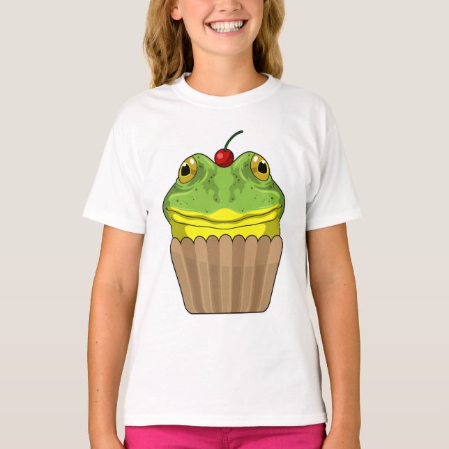 T-shirt Grenouille avec muffin (Devant)