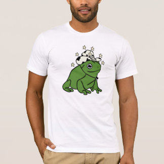 T-shirt Grenouille avec un Casquette de cowboy 