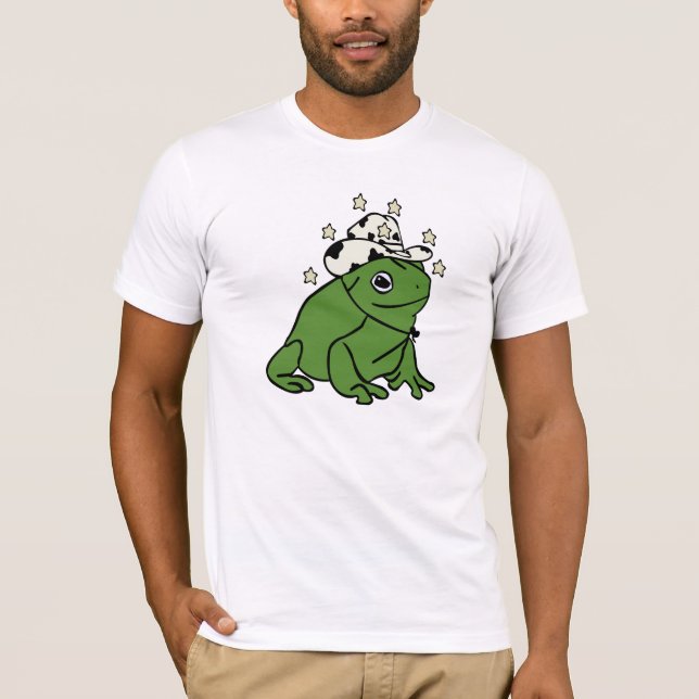 T-shirt Grenouille avec un Casquette de cowboy  (Devant)