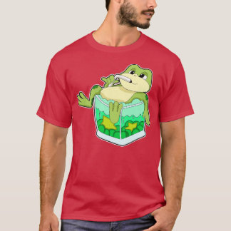 T-shirt Grenouille Avec Verre De Jus
