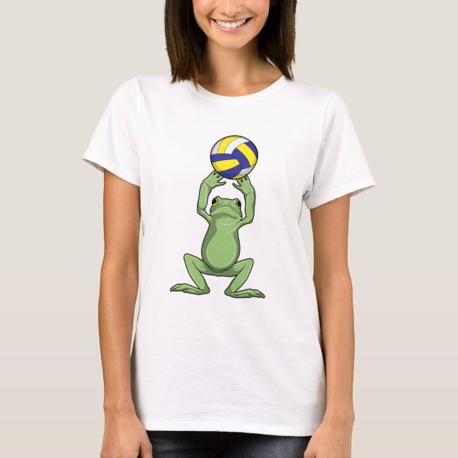 T-shirt Grenouille avec Volley-ball (Devant)