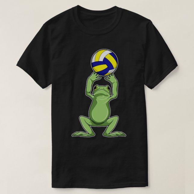T-shirt Grenouille avec volleyball (Design devant)