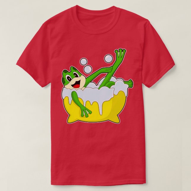 T-shirt Grenouille Baigne Baignoire (Design devant)