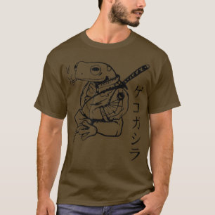 T-shirt Grenouille caricature Ninja Samurai Japon épée asi