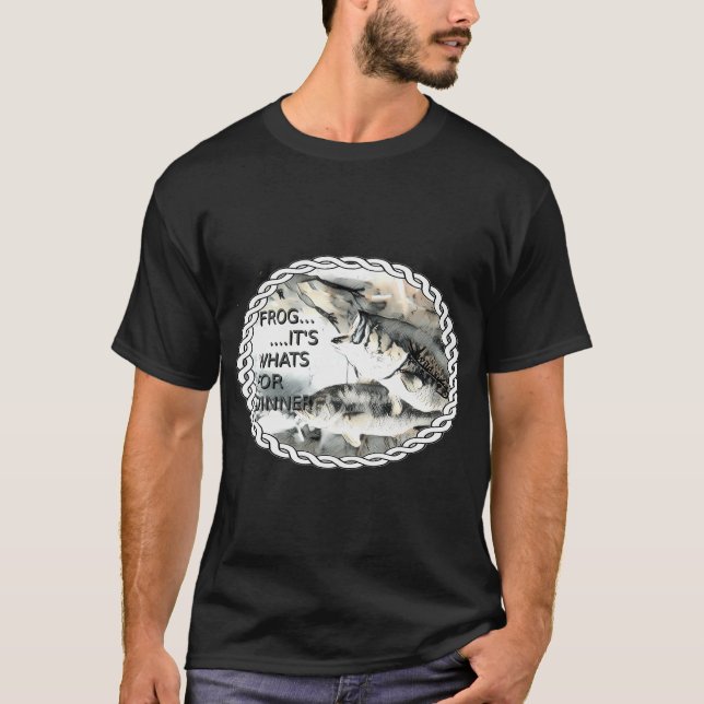 T-shirt Grenouille...C'est quoi pour le dîner (Devant)