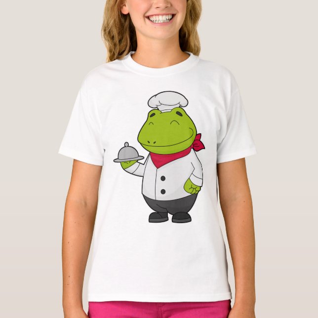 T-shirt Grenouille comme cuire avec Plateau (Devant)