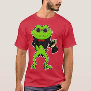 T-shirt Grenouille comme magicien avec Casquette de baguet