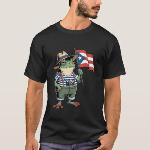 T-shirt Grenouille Coqui Porto Rico Drapeau Portoricain Ta