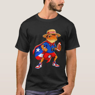 T-shirt Grenouille coqui sports puerto rico drapeau rican