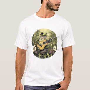 T-shirt Grenouille Cottagecore Avec Femme Amoureuse De Gui
