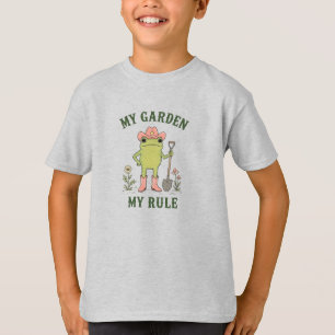 T-shirt Grenouille Cowboy Jardinage Mon Jardin Ma Règle