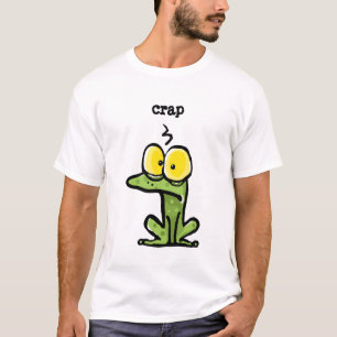 T-shirt Grenouille/crapaud drôles pensant, "MERDE "