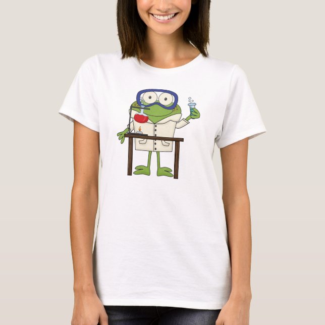 T-shirt Grenouille dans le laboratoire de la Science (Devant)