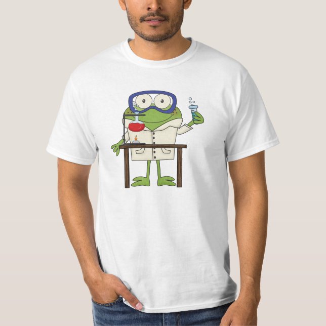 T-shirt Grenouille dans le laboratoire de la Science (Devant)