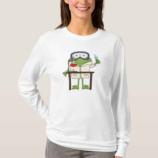 T-shirt Grenouille dans le laboratoire de la Science (Devant)