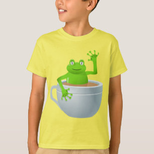T-shirt Grenouille dans un thé