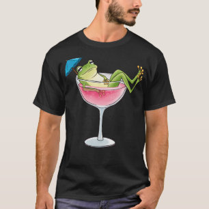 T-shirt Grenouille de cocktail drôle mème humour buveurs d