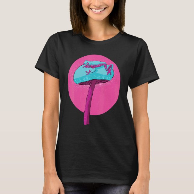 T-shirt Grenouille de Dart sur Champignon (Devant)