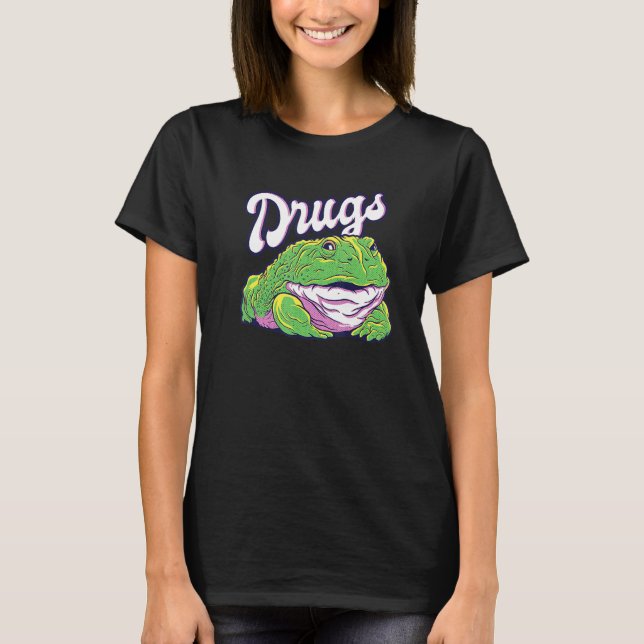 T-shirt Grenouille de drogues  Grenouille (Devant)