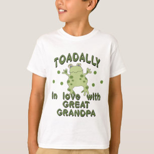 T-shirt Grenouille de grand-papa d'amour de TOADALLY