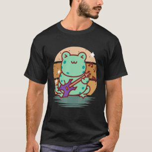T-shirt Grenouille de guitare électrique pour musicien gui