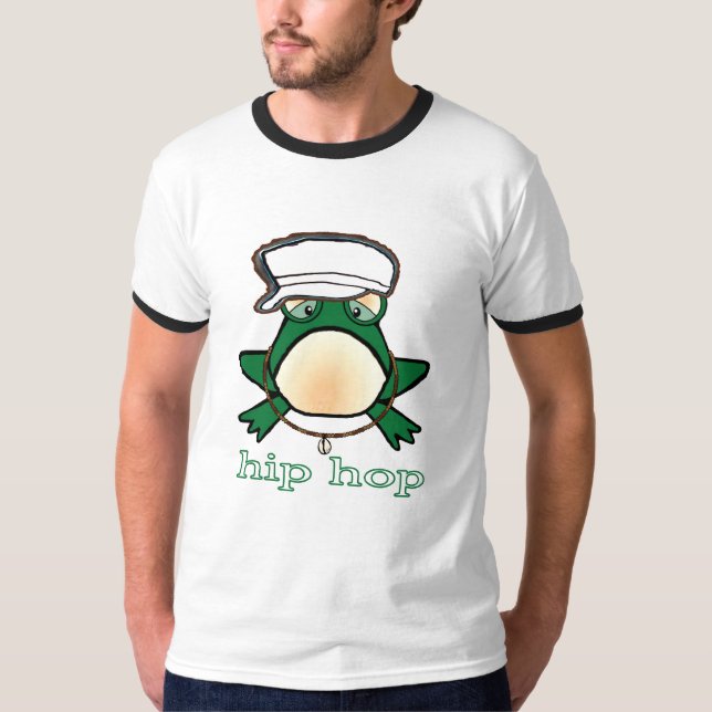 T-shirt grenouille de hip hop (Devant)
