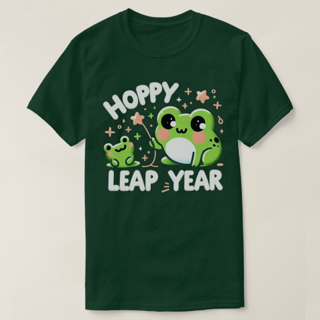 T-shirt Grenouille de l'année du saut Hoppy (Design devant)