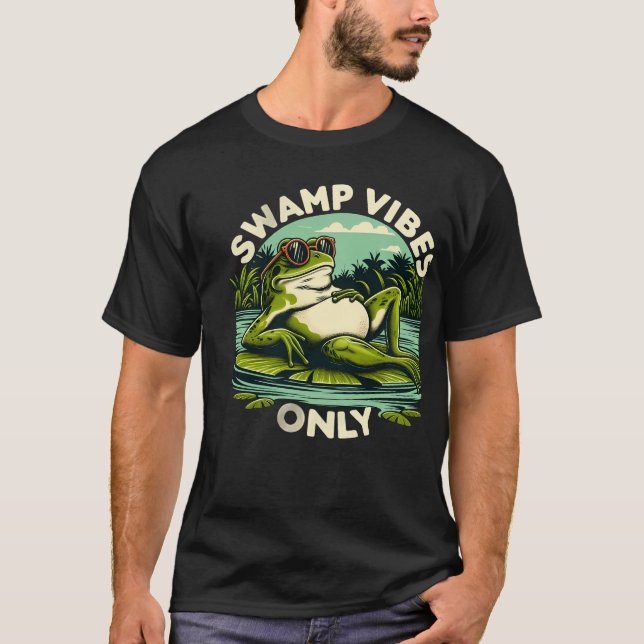 T-Shirt Grenouille de Marais Détente (Devant)