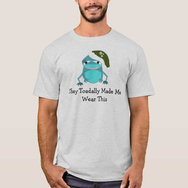 T-shirt Grenouille de Noël drôle avec citation (Devant)