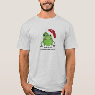 T-shirt Grenouille de Noël drôle avec citation