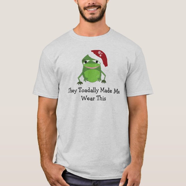 T-shirt Grenouille de Noël drôle avec citation (Devant)