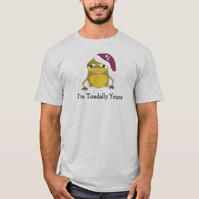 T-shirt Grenouille de Noël drôle avec citation (Devant)