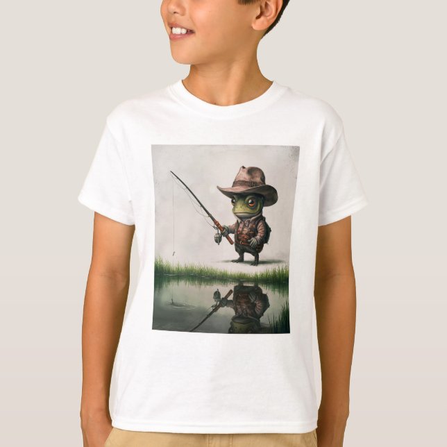 T-shirt Grenouille de pêche (Devant)