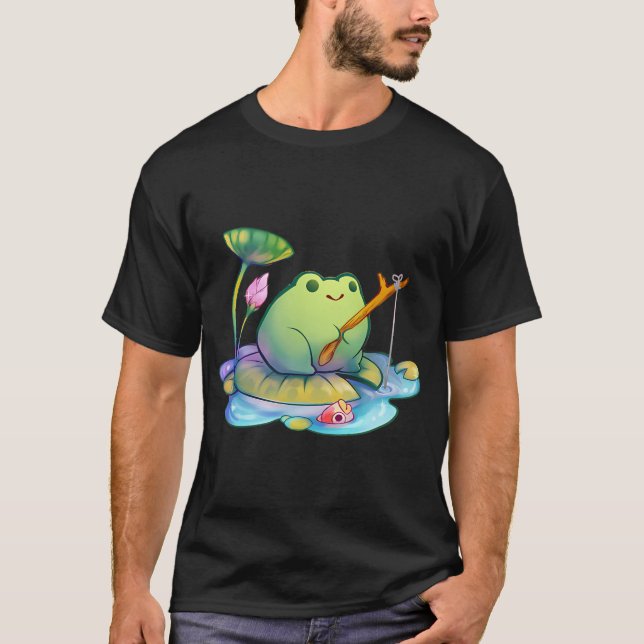 T-shirt Grenouille de pêche (Devant)