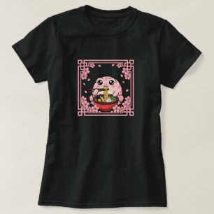 T-shirt Grenouille de pluie Kawaii mangeant des nouilles R