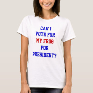 T-shirt Grenouille de politique drôle Vote pour la citatio