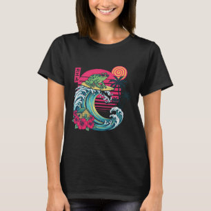 T-shirt Grenouille de surf vague japonaise pour l'amour de