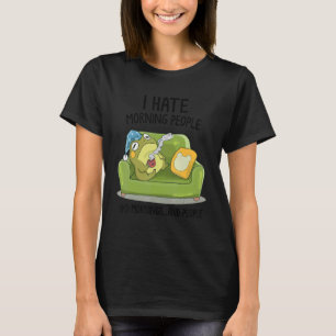T-shirt Grenouille De Toad Boire Du Café Je Déteste Les Ge