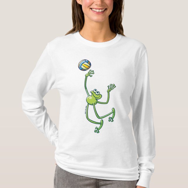 T-shirt Grenouille de volleyball (Devant)