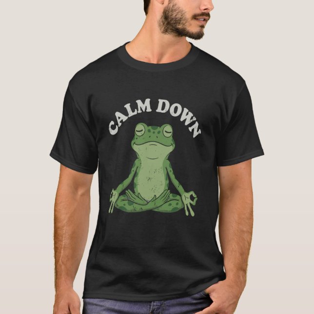 T-shirt Grenouille de yoga drôle (Devant)