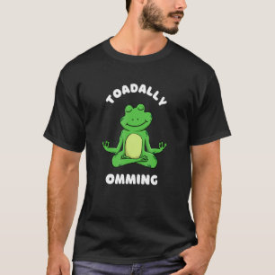 T-shirt Grenouille de yoga Toadally Omming Paix Méditation