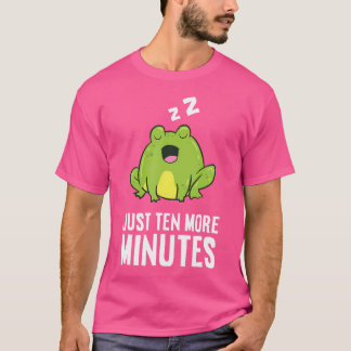 T-shirt Grenouille Dix Minutes De Plus Snooze Alarme Horlo