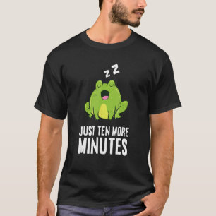 T-shirt Grenouille Dix Minutes De Plus Snooze Alarme Horlo