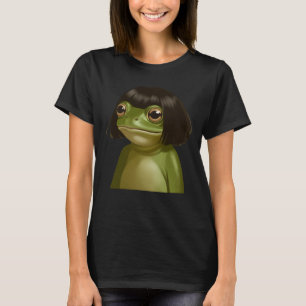 T-shirt Grenouille drôle Bob coupe de cheveux Mème Grenoui