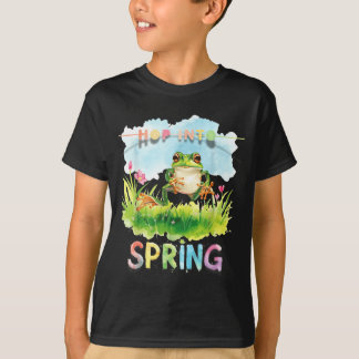 T-shirt Grenouille drôle fantaisiste espérant dans la sais