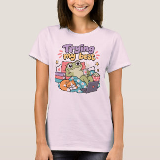 T-shirt Grenouille drôle Humour de procrastination Grenoui