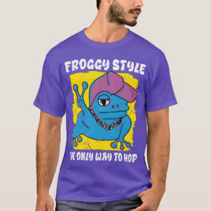 T-shirt Grenouille drôle style Froggy Hip Hop fille