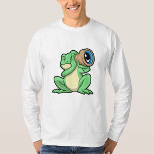 T-shirt Grenouille en astronomie avec télescope