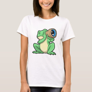 T-shirt Grenouille en astronomie avec télescope